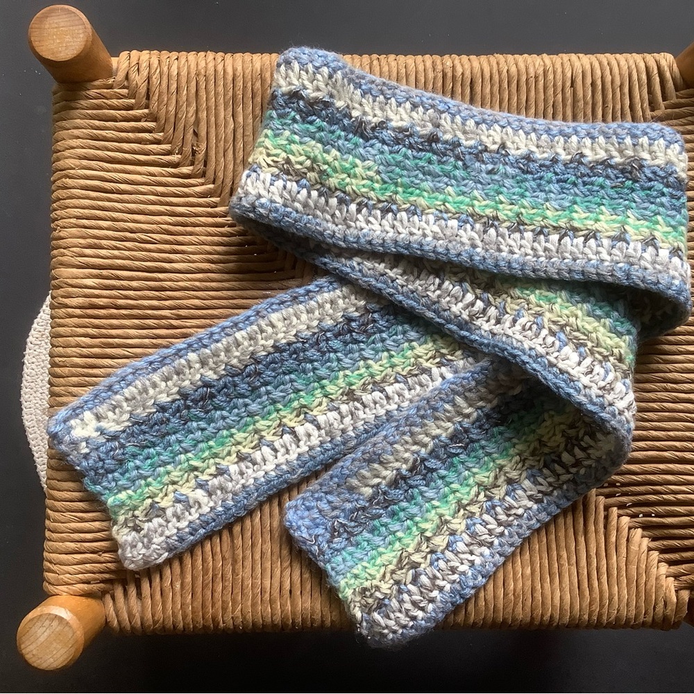Handmade Striped Crochet Scarf